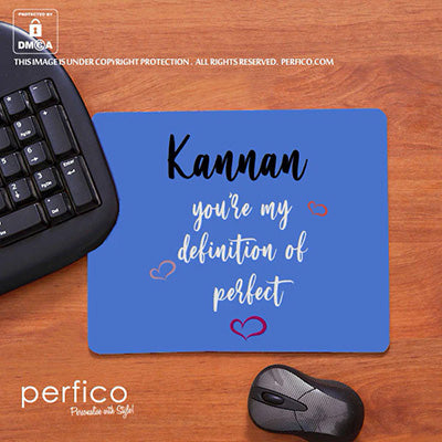 Definition of Perfect © Personalised Mouse Pad for Husband