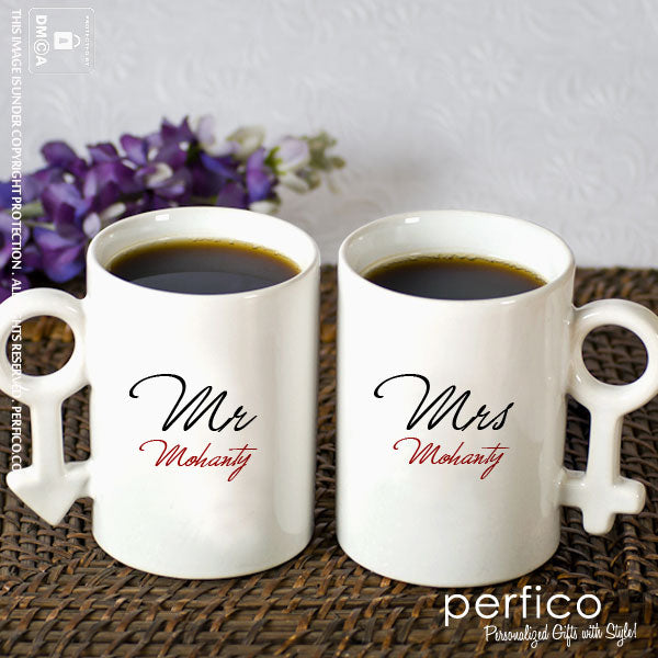 TERAVEX Couples Coffee Mugs Set “Let's Have India