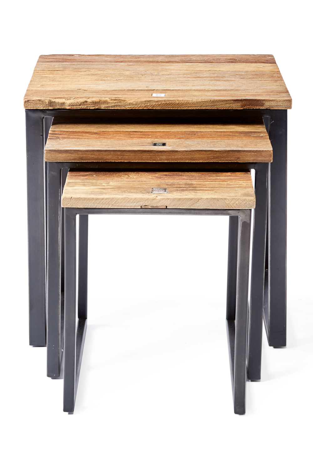 Industrial Nested Side Tables (3) | Rivièra Wood Furniture
