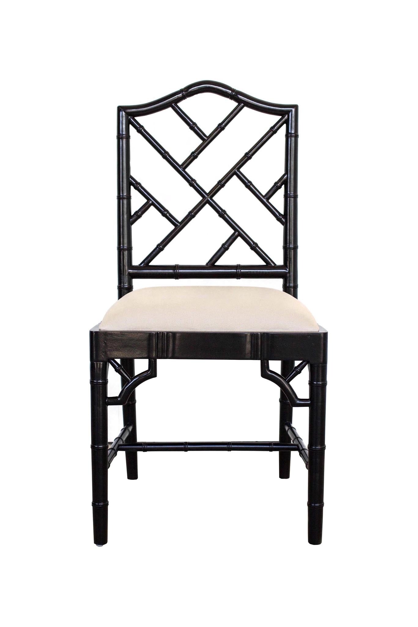 black chippendale chairs