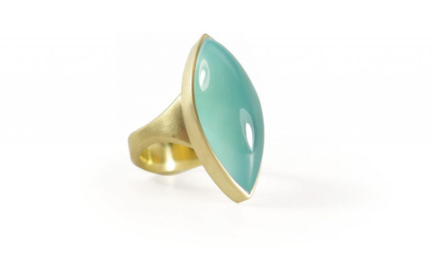 18k & Aquaprase™️ ring by Lola Brooks