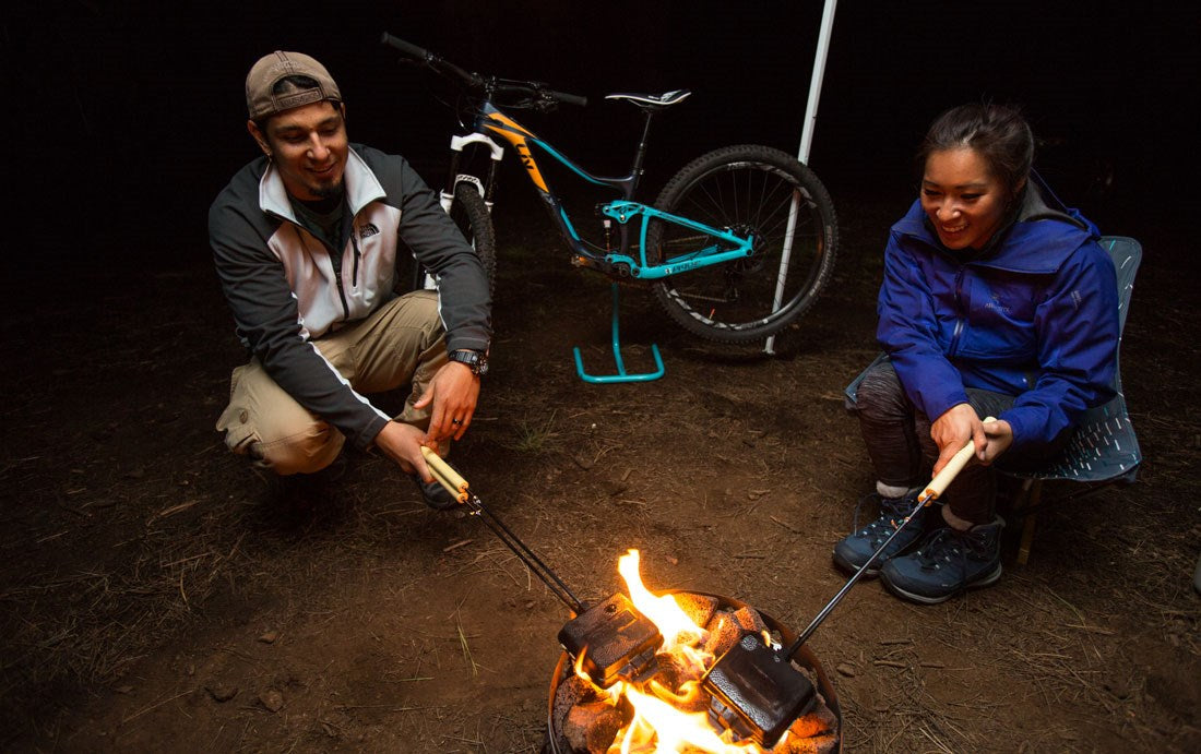 Bike camping food