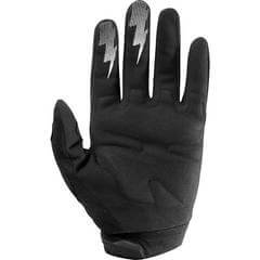 FOX DIRTPAW GLOVES BLACK WITH WHITE LOGO VIEW OF PALM