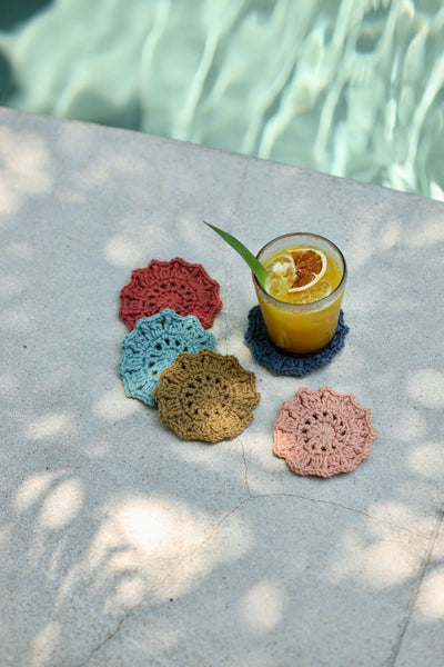 Sunburst Coasters (Crochet)