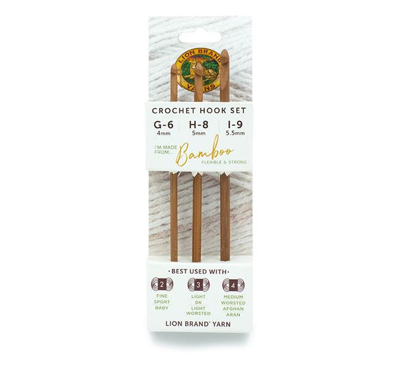 Lion Brand® Bamboo Crochet Hooks (Set of 3)