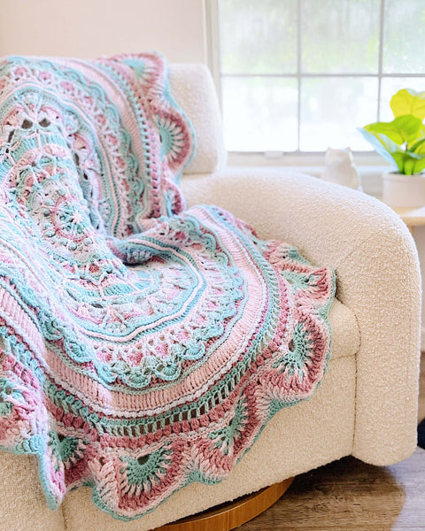 Crochet Kit - Summer Blossom Throw