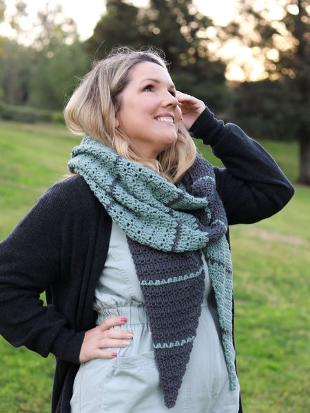 Crochet Kit - Mint Chip Shawl