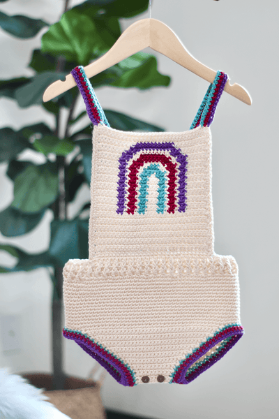 Boho Rainbow Romper Crochet Pattern