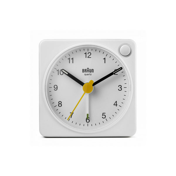 uitdrukken verticaal Haas Braun - Classic Travel Alarm Clock w/ Illumination // White – pertuttistore