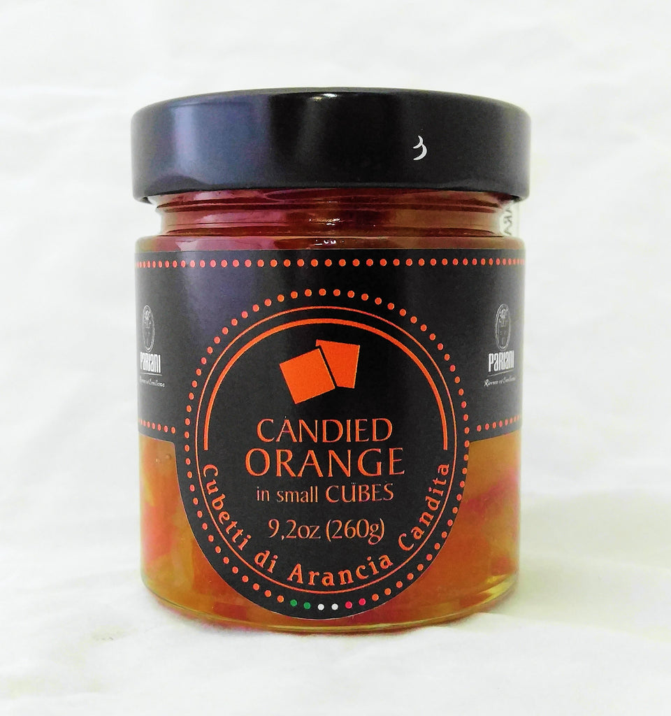 pariani candied orange peel cubes in syrup 260 gr.