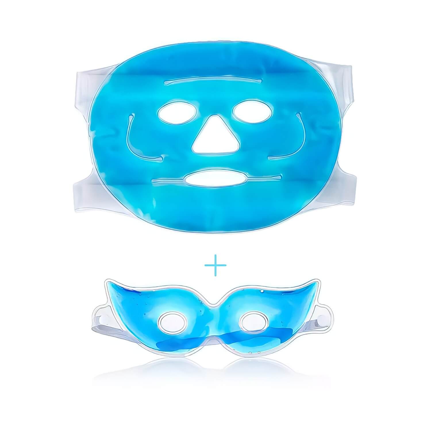 Cooling Face Mask -Halo Mask- Hot or Cold Face Ice Pack for Depuffing Your Skin- Great for ...
