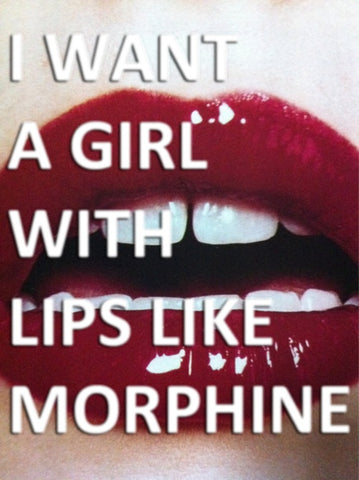I Want a Girl with Lips Like Morphine Tumblr Reblog