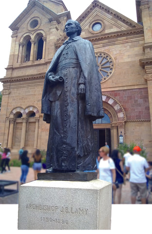 Archbishop Lamy's Statue outside the Cathedral, Santa Fe