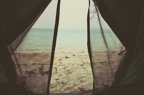 Tent on a beach, Tumblr Reblog