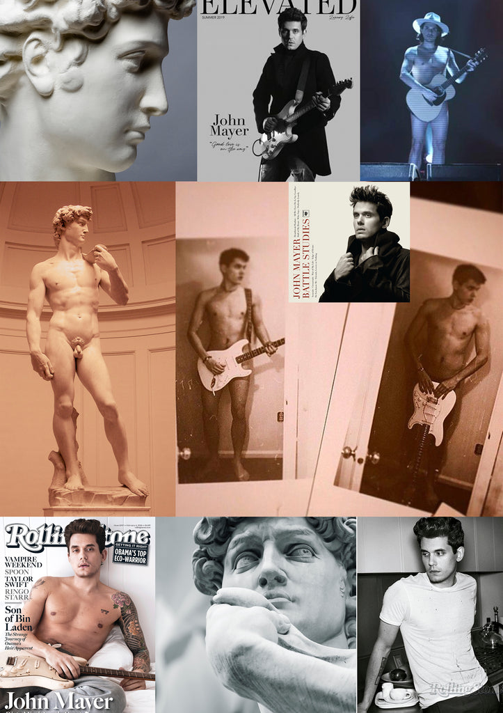 John Mayer Statue of David Battle Studies Rolling Stone