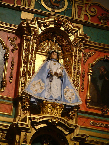 The oldest Madonna in what is now the United States, Lamy's cathedral, Santa Fe