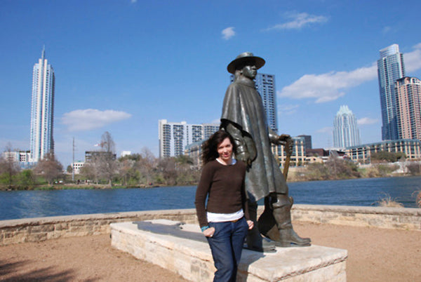 Shiloh Richter Stevie Ray Vaughan Statue Austin, Texas 2013
