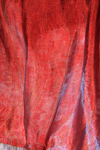 Red scarf from Seattle April 2010