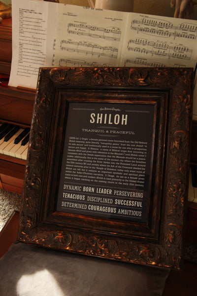 Shiloh Richter "Shiloh" name stories print from namestories.com