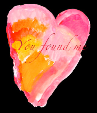 You Found Me Heart Background in Black April 2011