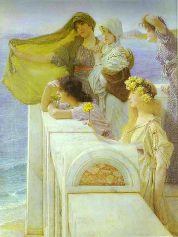 At Aphrodite's Cradle, 1908, Sir Lawrence Alma Tadema