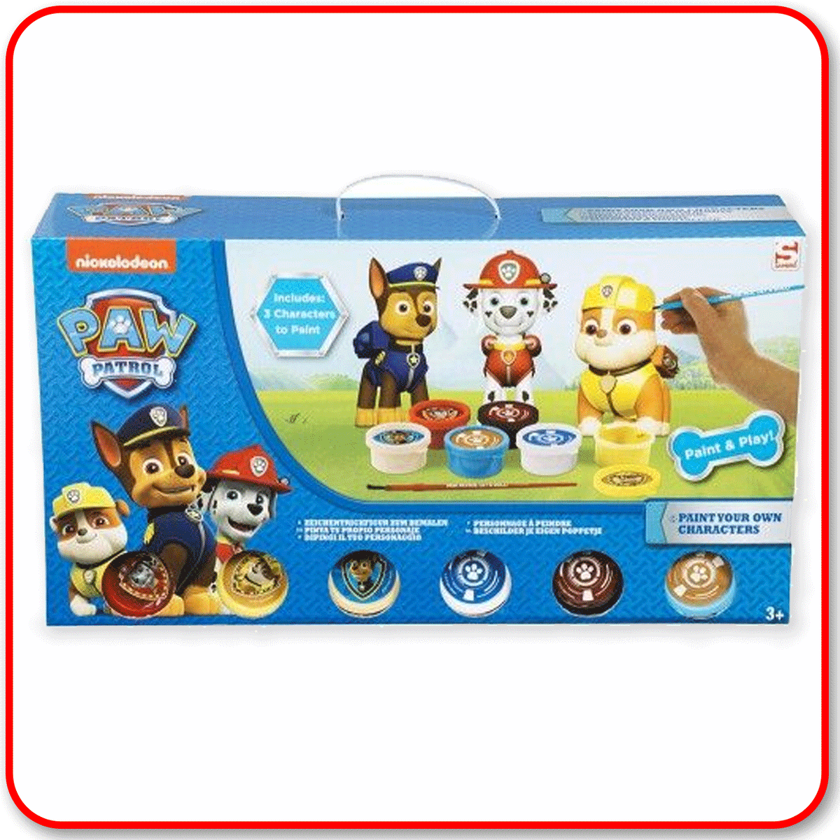 PAW PATROL PAINT YOUR OWN FIGURES CHARACTERS 3D PAINTING ART DIY TOY SET