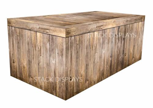 Fitted Table Cover - Rustic Oak – Stack 
