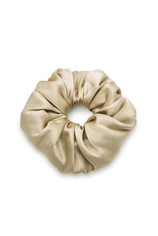 Sand Silk oversized scrunchie