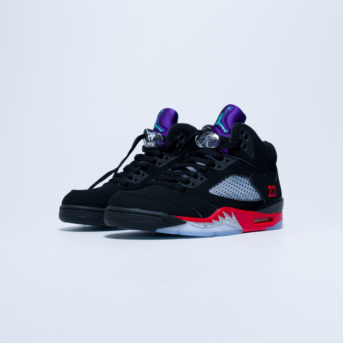 black red and purple jordan 5