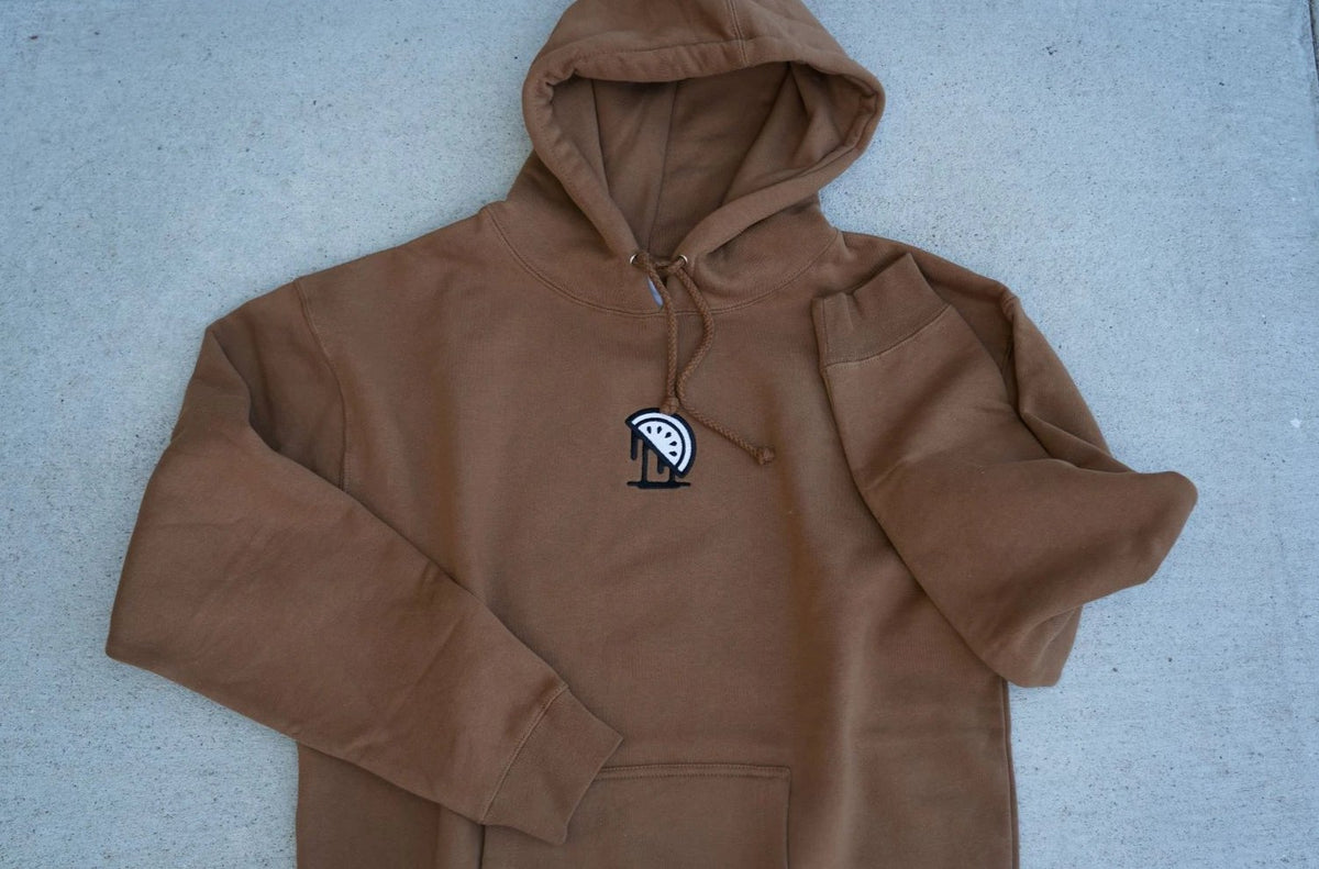 brown hoodie