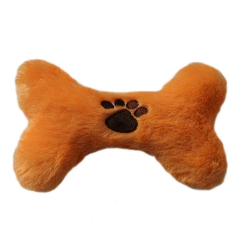 plush bone shaped dog toy