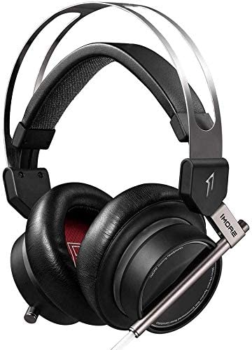 1MORE H1006 Spearhead VRX Over-Ear Gaming Headphones Bundle with Full-Sized HardBody Pro Headphone Case, and Blucoil 6-FT Headphone Extension Cable (3.5mm)