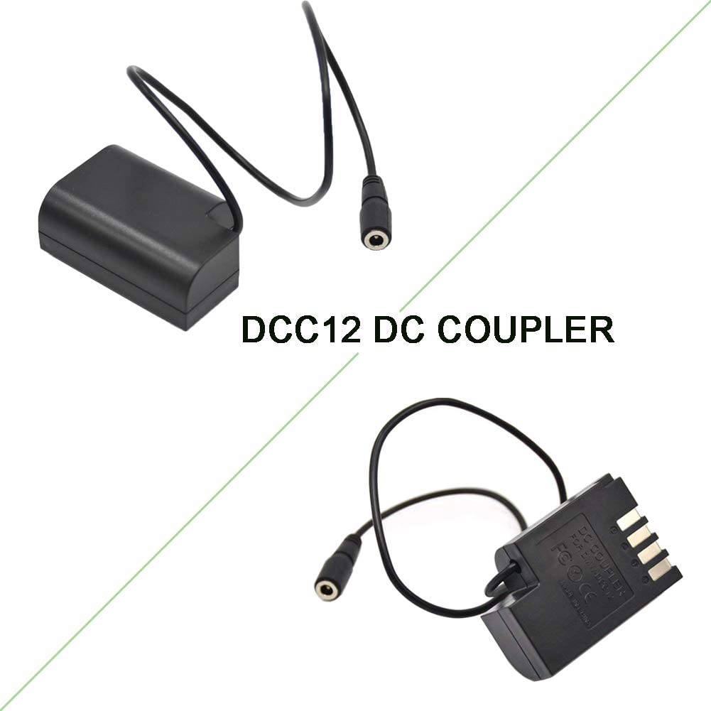 Gonine DMW-DCC12 DMW-AC8 AC Power Adapter DC Coupler Charger Kit Compatible with PANASONIC BLF-19 Battery LUMIX DMC-GH3 DMC-GH4 DMC-GH3K DMC-GH4K DC-GH5 DC-G9 Digital Camera.