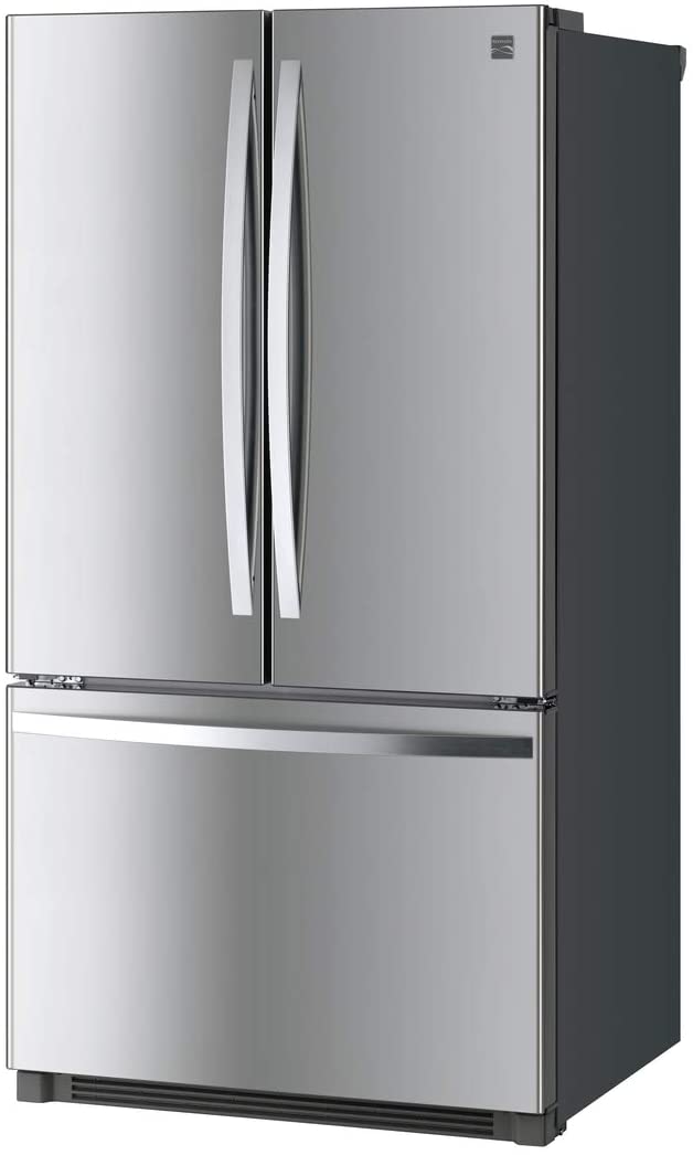 Kenmore 4673025 Alexa Capabilities 04673025 26.1 cu.ft. Non-Dispense French Door Refrigerator with Active Finish, Stainless Steel, cu. ft