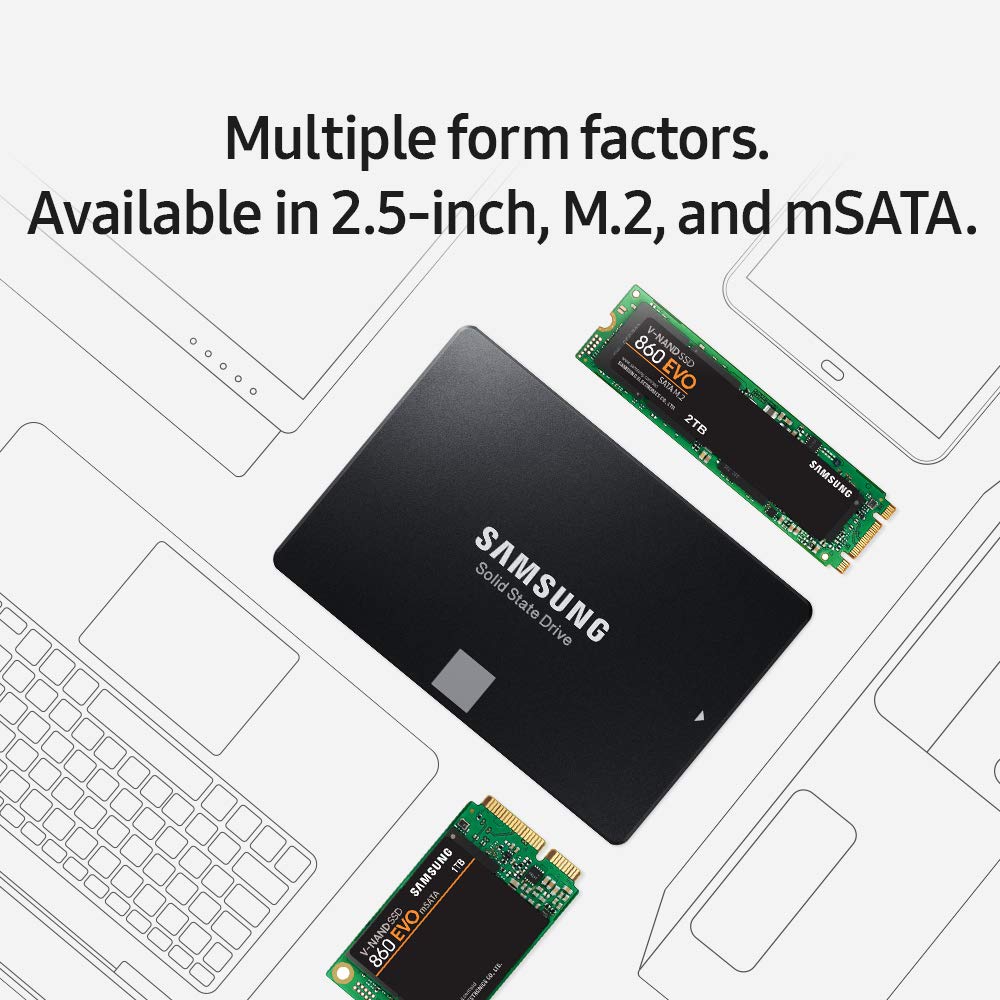 Samsung SSD 860 EVO 2TB 2.5 Inch SATA III Internal SSD (MZ-76E2T0B/AM)
