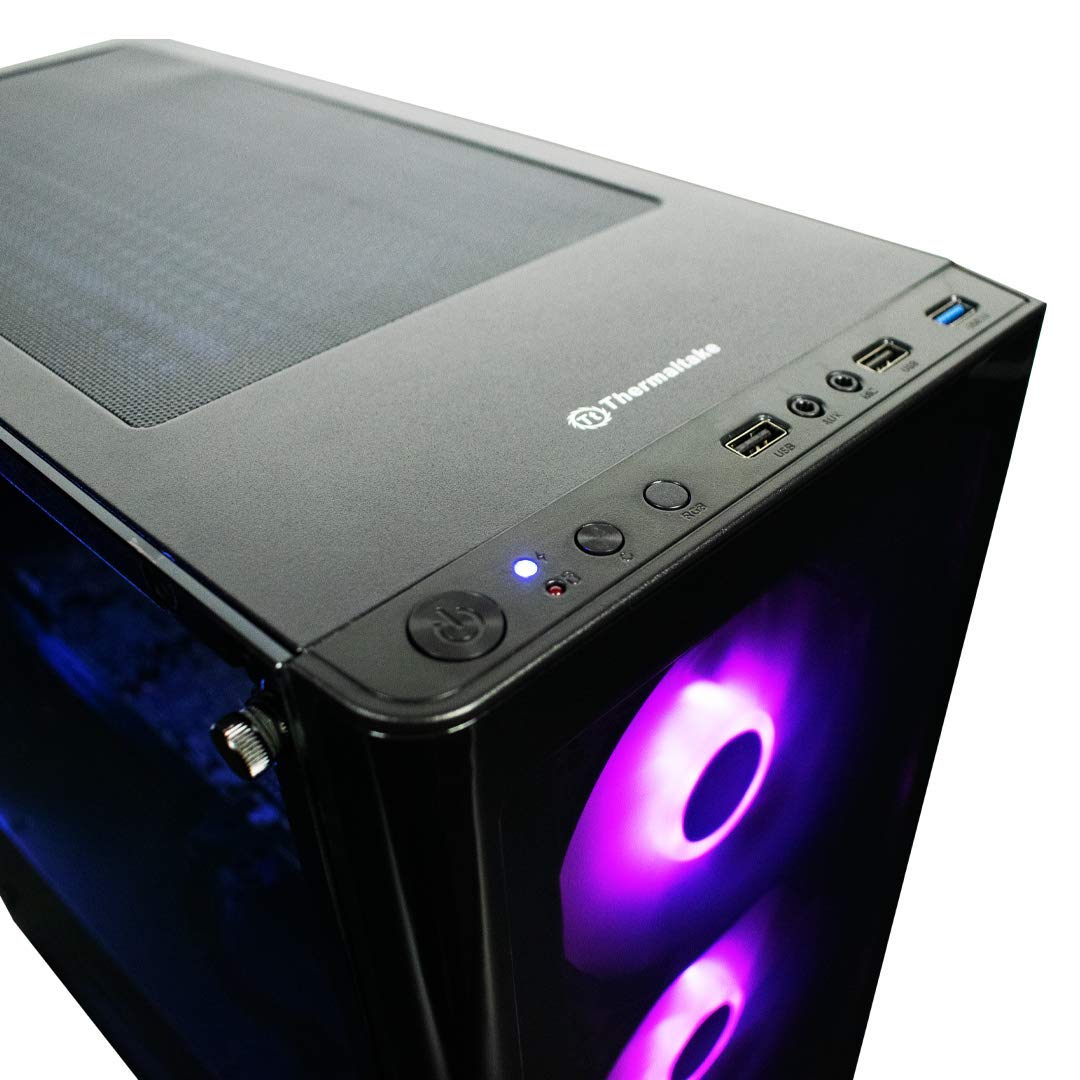 XOTIC V200 (Intel 9th Gen i5-9600K 6-core 4.6GHz Turbo, 16GB DDR4 RAM, 500GB NVMe SSD + 2TB HDD, GTX 1660 6GB, Windows 10) Liquid Cooled Gaming Desktop PC