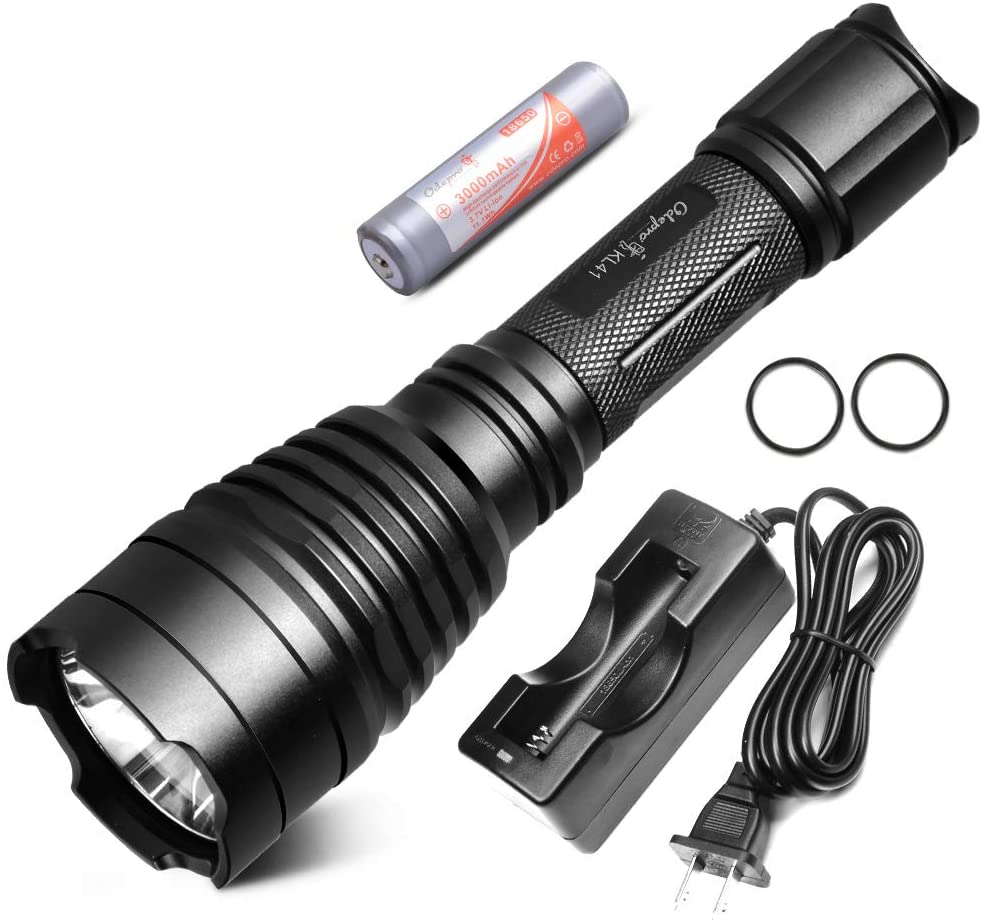 Odepro KL41 420 Yards 850 Lumens 5 Modes Tactical LED Flashlight Waterproof Handheld Lights - Outdoor, Camping, Emergency Flashlights