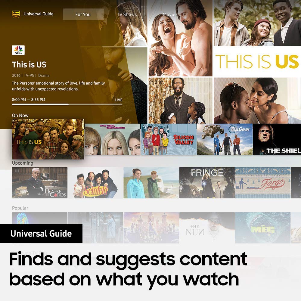 Samsung Flat 55-Inch 4K 8 Series UHD Smart TV with HDR and Alexa Compatibility - 2019 Model