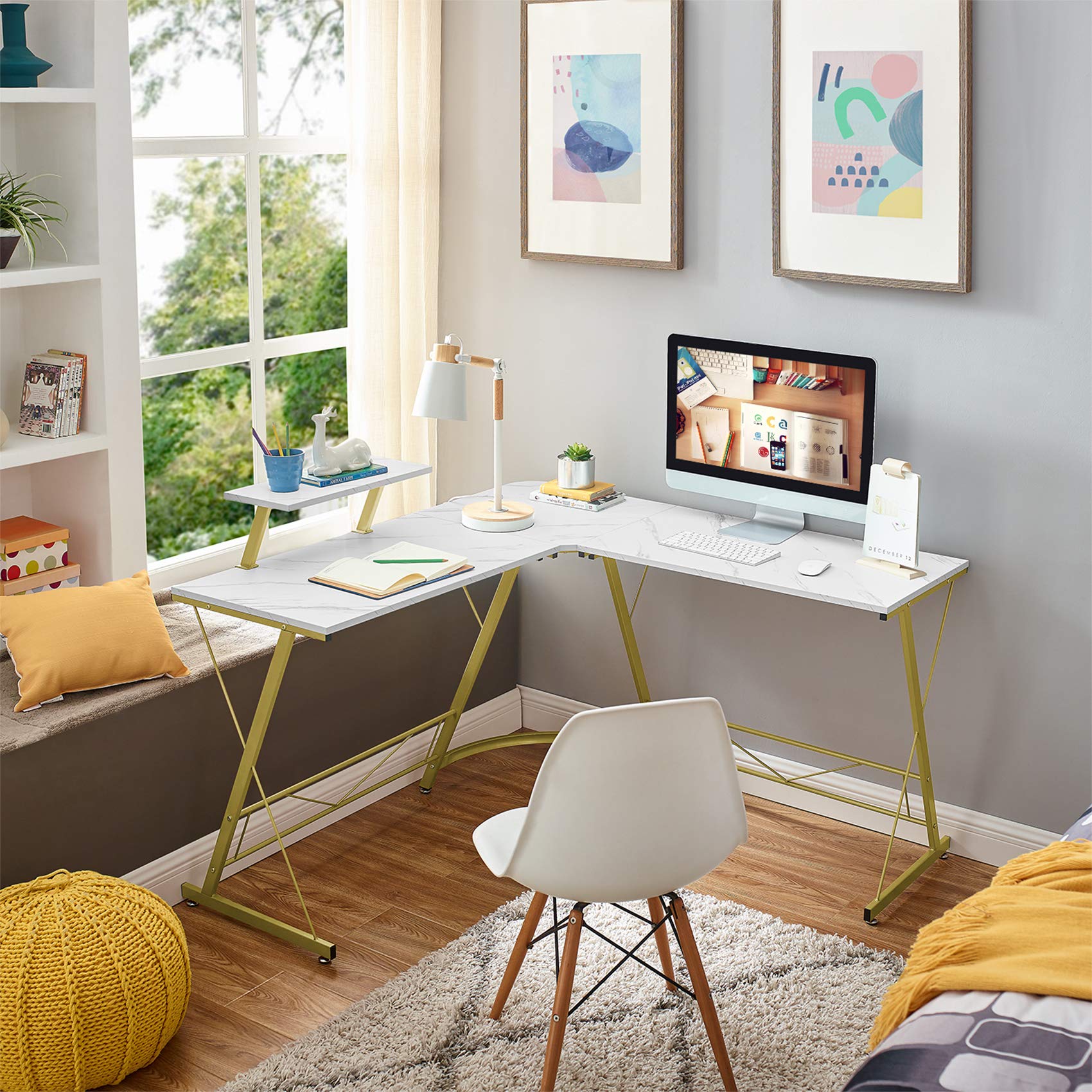 Mr IRONSTONE L-Shaped Desk 50.8