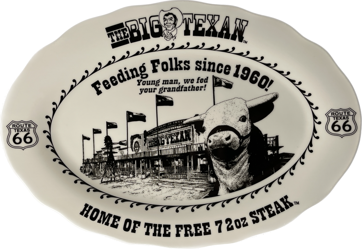 Big Texan Steak Plate Big Texan Gift Shop