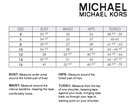 michael kors shoe size chart