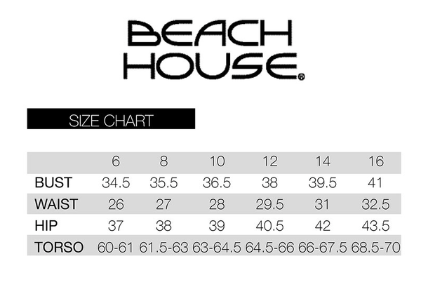 Beach House Size Chart