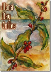 Hana Bay Coffee Label