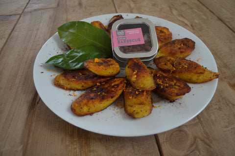 fried Plaintain with barbecue spice ru