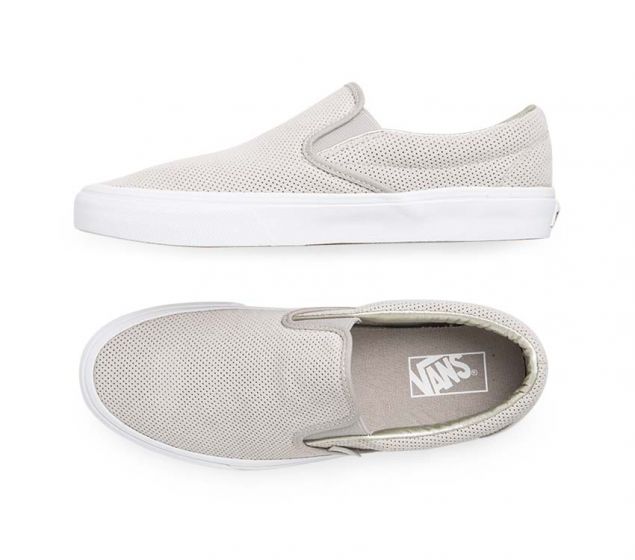 vans perforated suede slip on