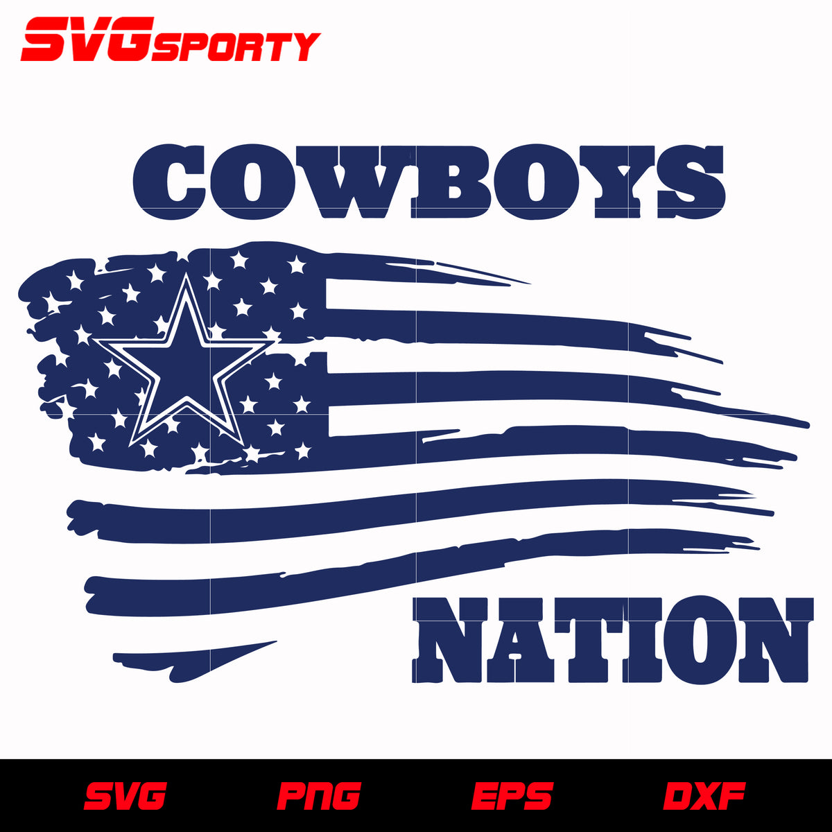 Dallas Cowboys Nation svg, nfl svg, eps, dxf, png, digital file SVG