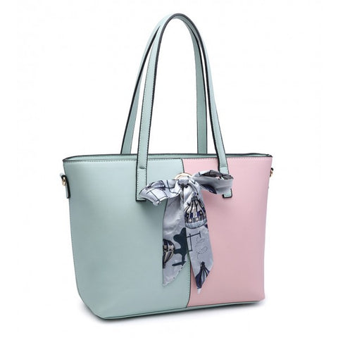 Bag Envy Pastel Pink Mint Handbag