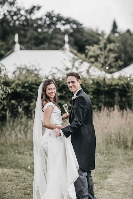 Silk Flower Wedding Veil Fiore
