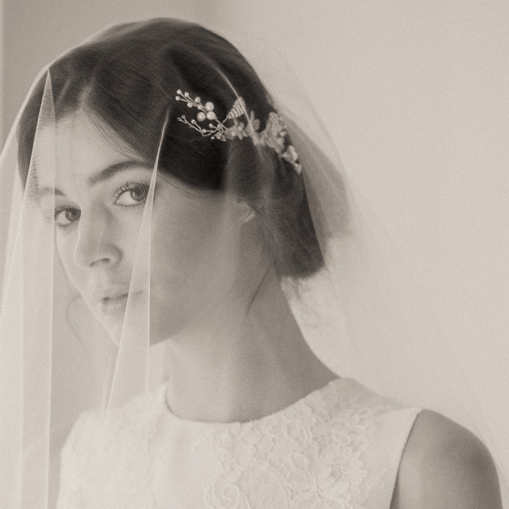 Top Tips For Securing Your Wedding Veil With Short Hair Britten