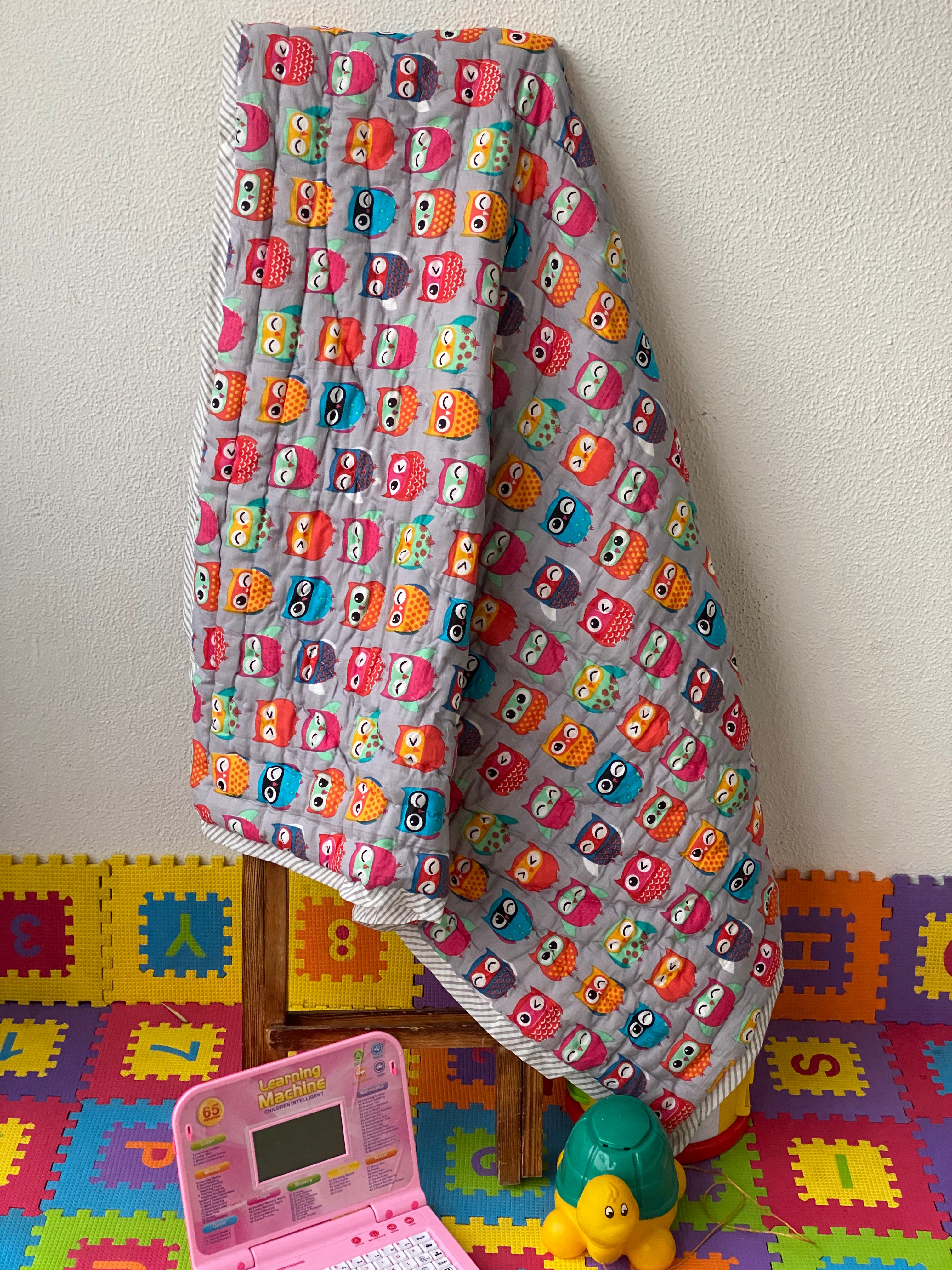Owl Kids Quilt- 60*40 inches